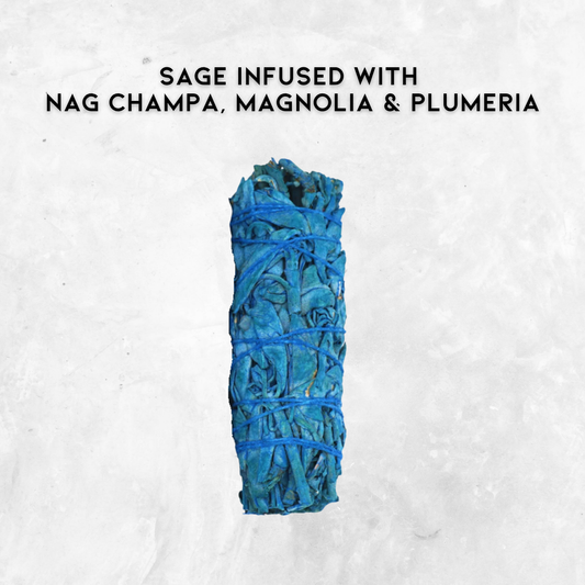 4″ Nag Champa, Magnolia & Plumeria Smudge Sticks – Cleansing & Calming